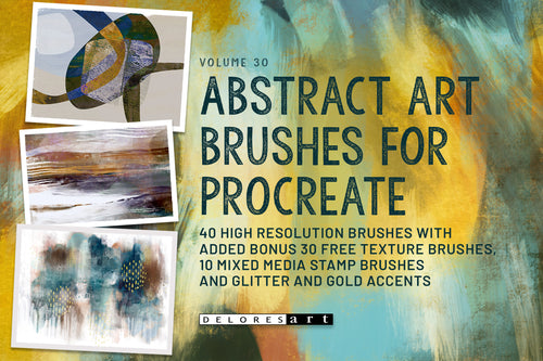 Volume 030 - Abstract Art Acrylic and Oil Brushes - deloresartcanada
