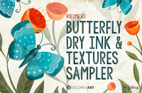Volume 63 -  Procreate Butterfly Shading with Blend Modes Brushes and Color Palette