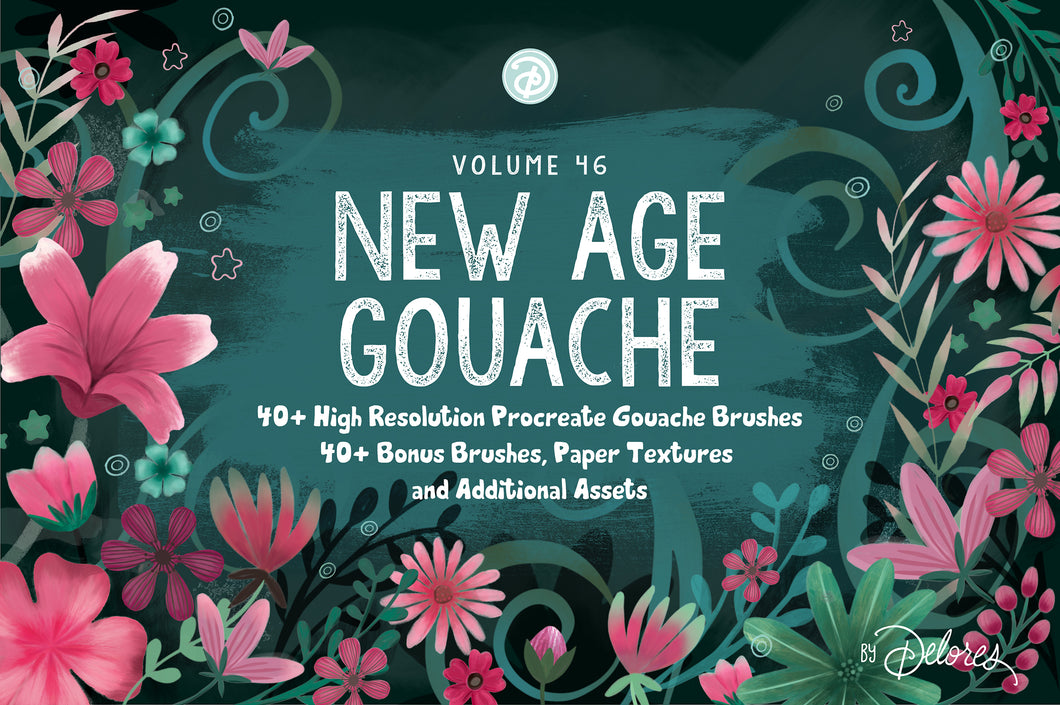 Procreate Gouache Brushes | 3 Gouache Brushes Procreate