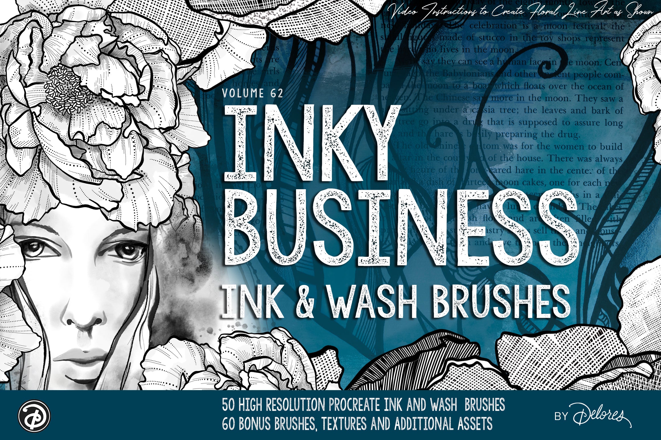 Volume 062 - Inky Business Procreate Brush Set