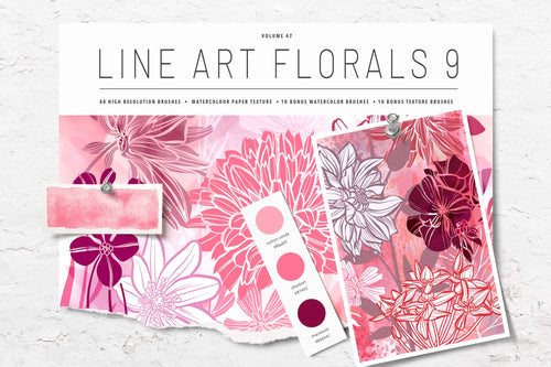 Volume 047 - Procreate Floral Brush Stamps 9