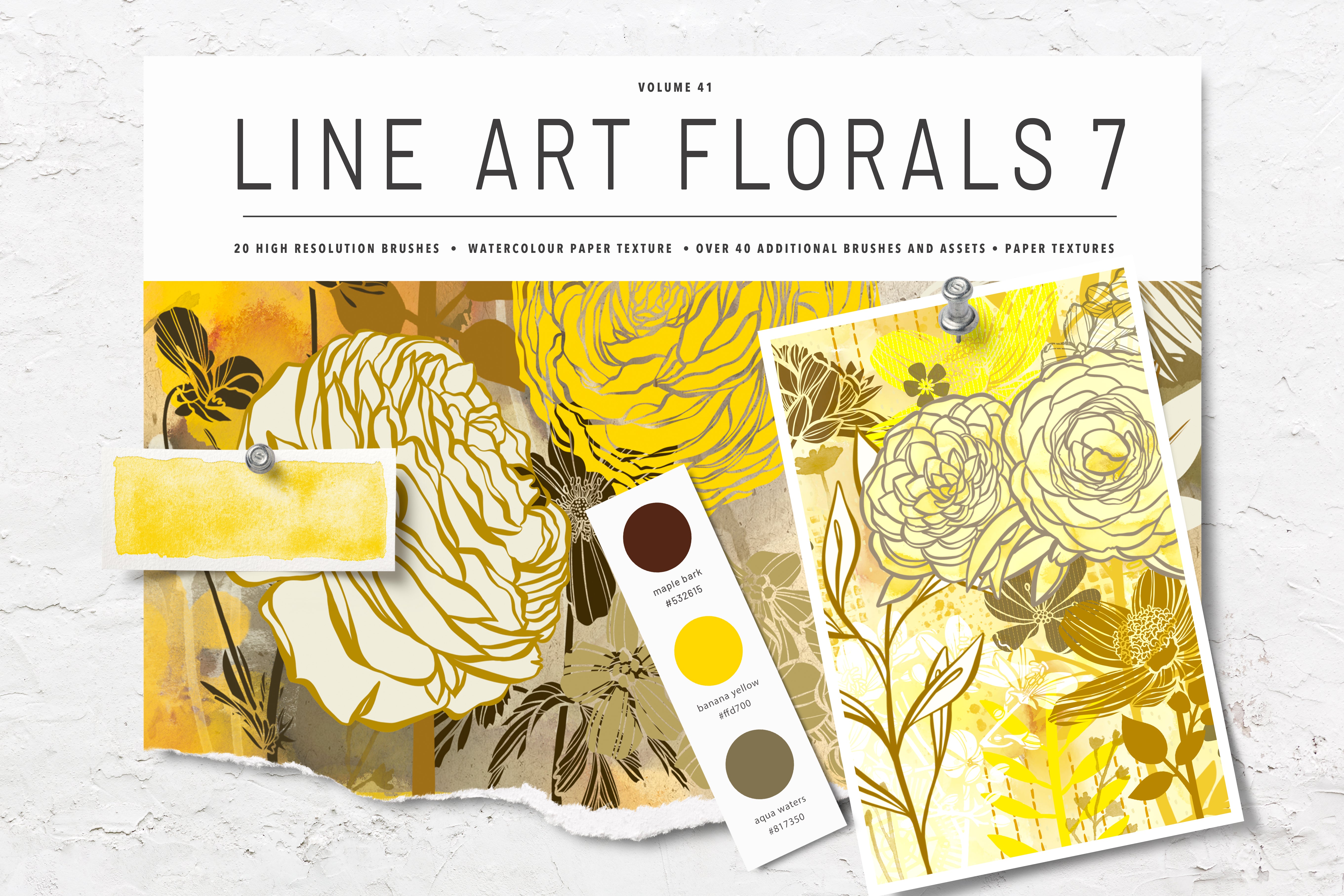 Volume 041 - Procreate Floral Brush Stamps 7