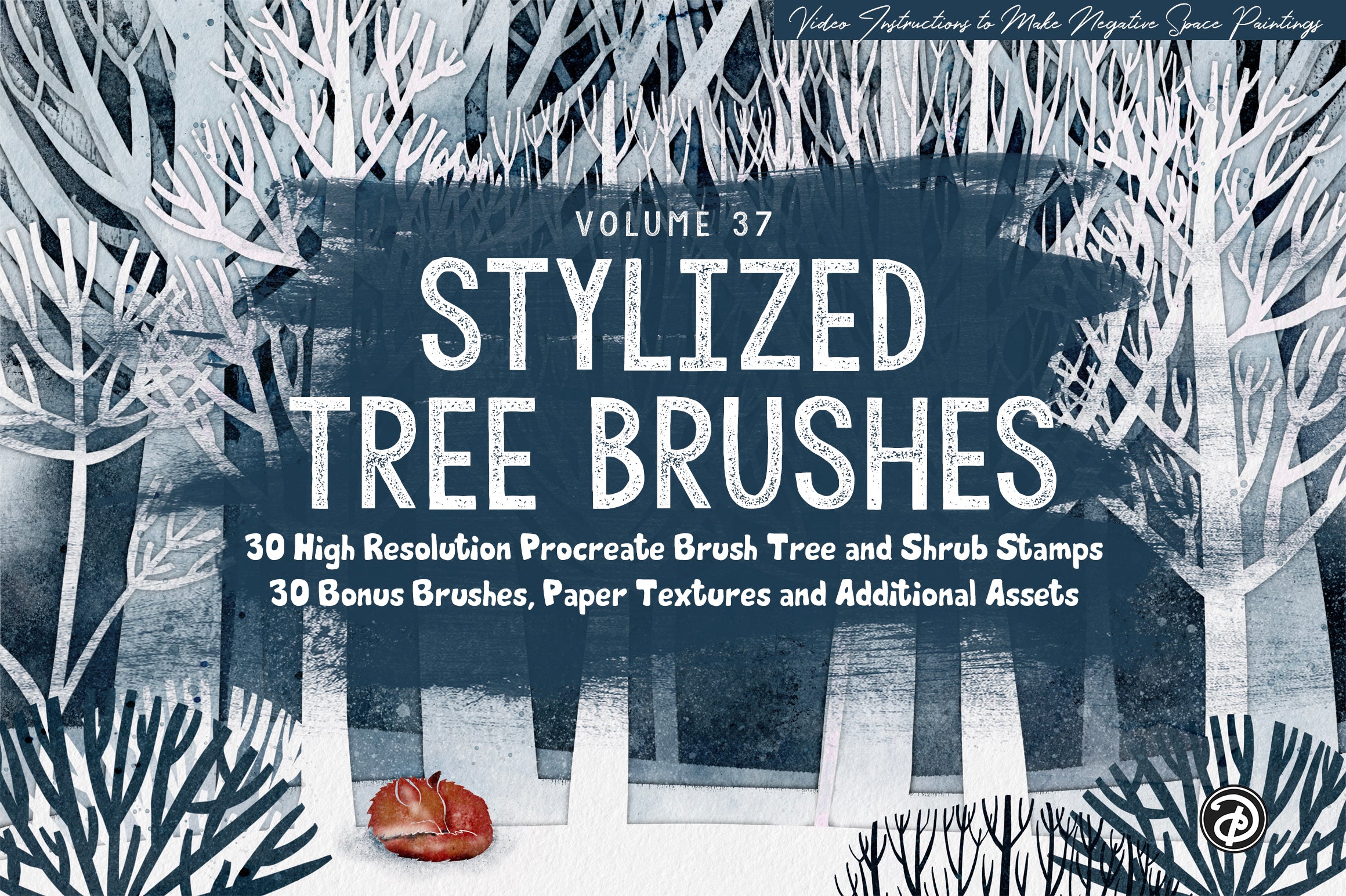 Volume 037 - Stylized Trees and Shrubs for Procreate