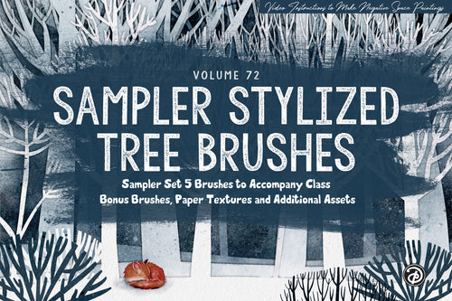 Volume 72 - Stylized Trees Mini Set for Procreate