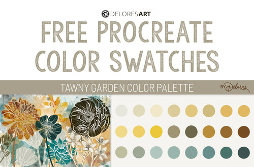 Tawny Garden Color Swatches - deloresartcanada