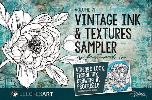 Volume 71 - Vintage Ink and Textures Sampler