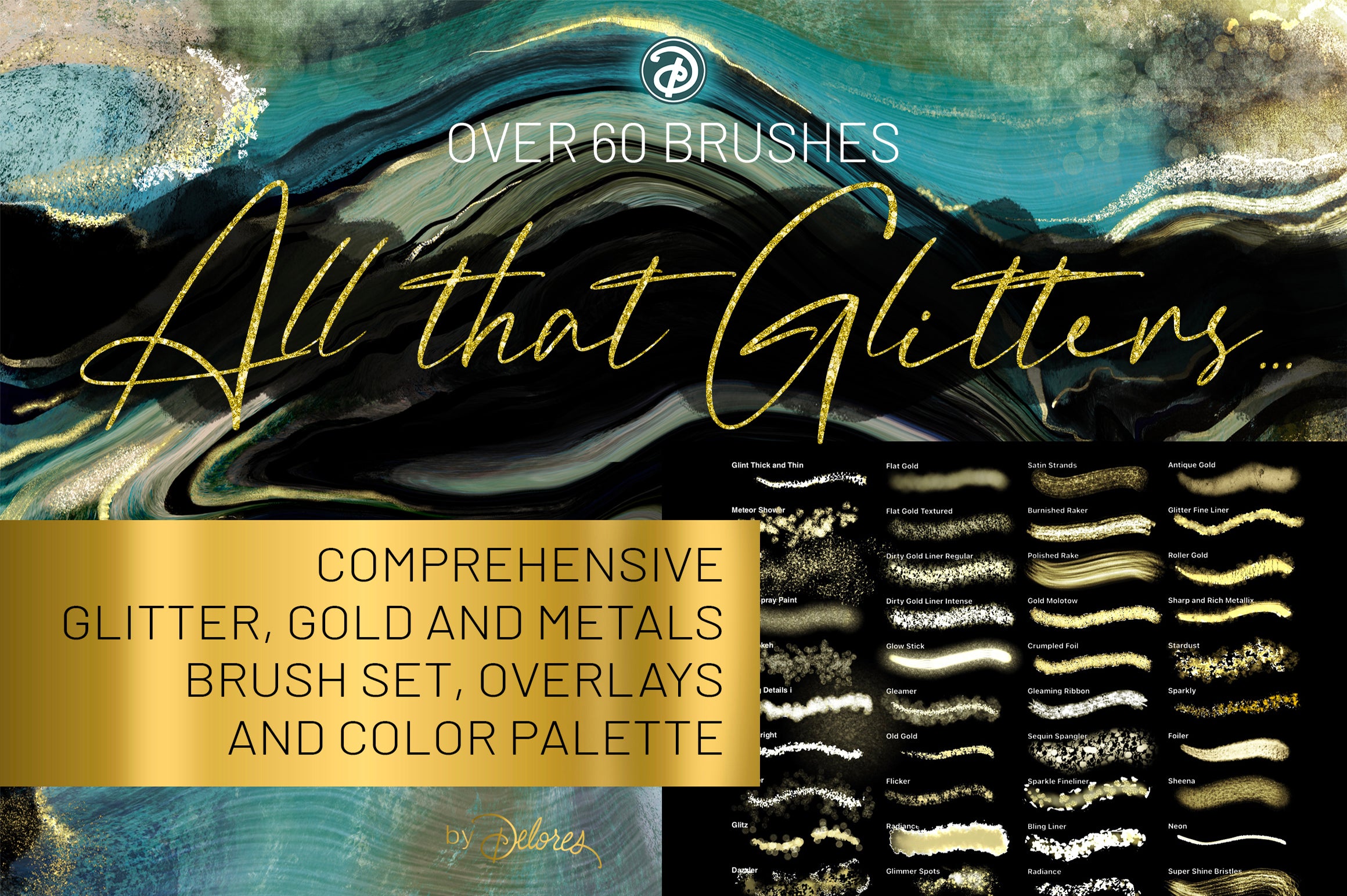Volume 33 Comprehensive Collection ‘All That Glitters’ Brushes and Textures