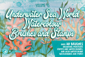 Volume 095 - Underwater Seaworld Stamp and Watercolour Brushes