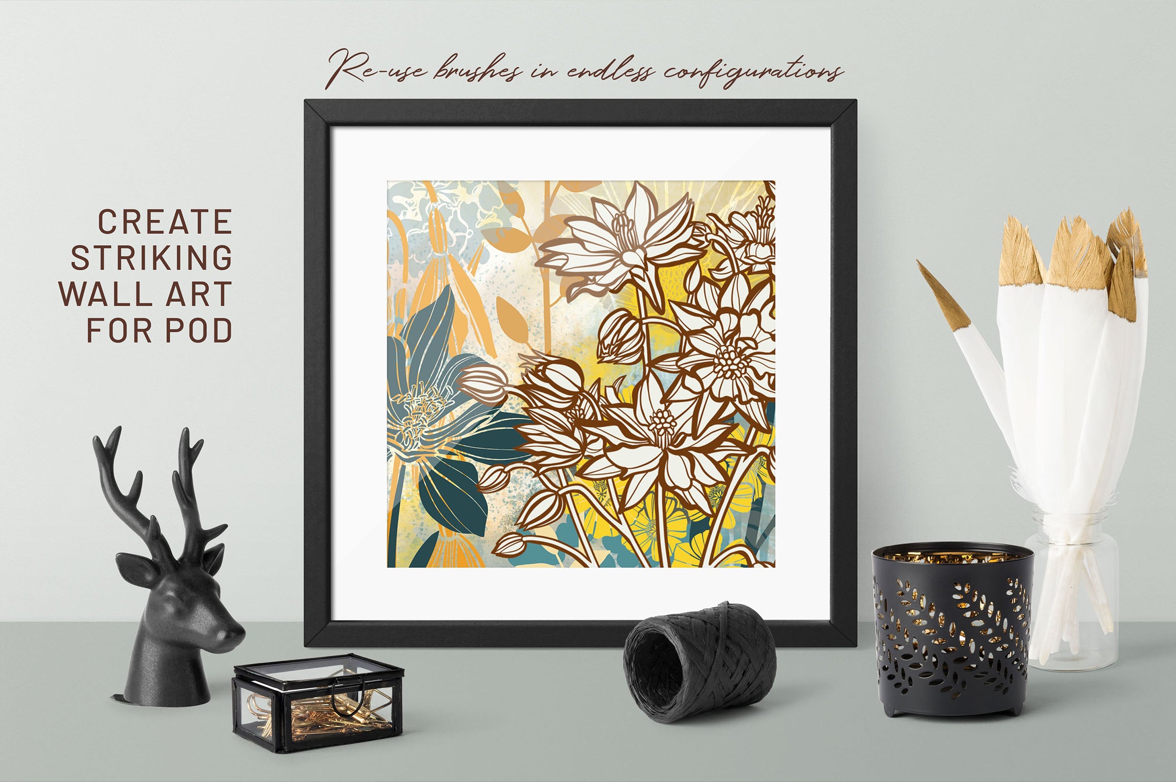 Volume 54 - Procreate Floral Brush Stamps 13