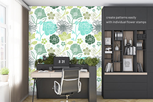 Volume 027 - Procreate Floral Brush Stamps 4 - deloresartcanada