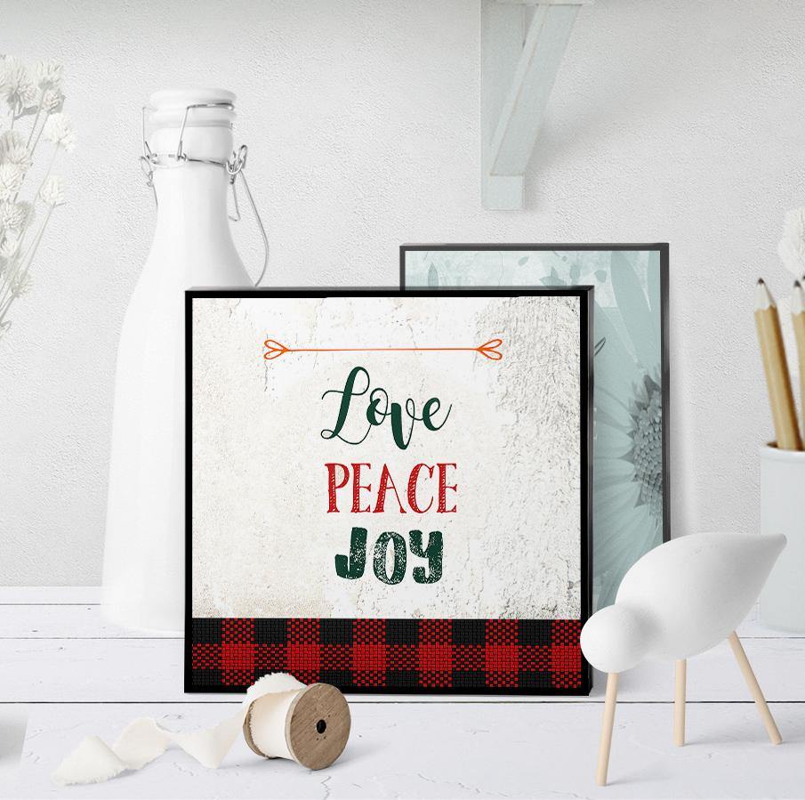 1007 Love Peace Joy Art - deloresartcanada
