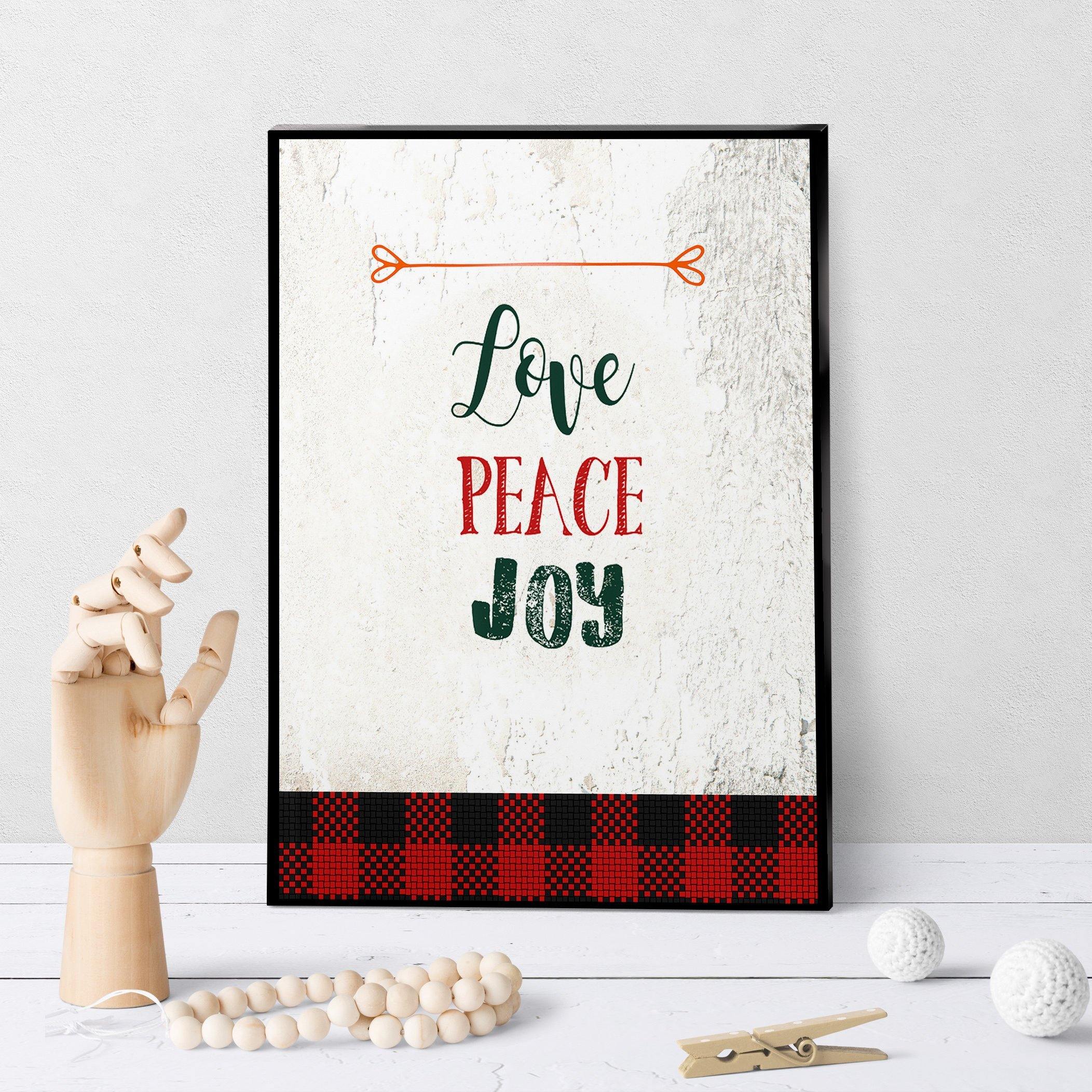 1007 Love Peace Joy Art
