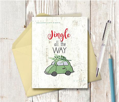 1010 Jingle All The Way Note Card