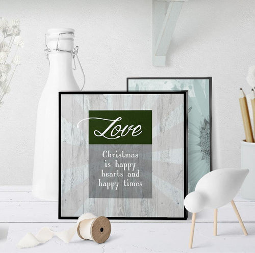 1013 Christmas Is Happy Hearts Art - deloresartcanada
