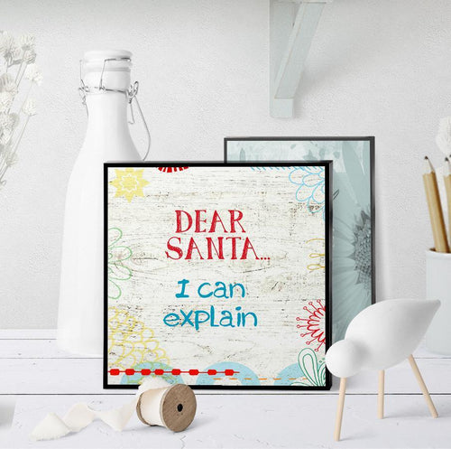 1016 Santa I Can Explain Art - deloresartcanada
