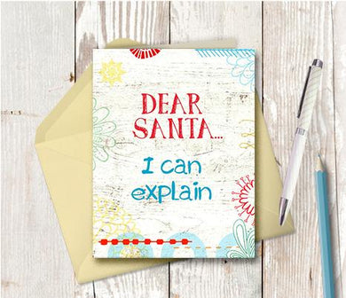 1016 Santa I Can Explain Note Card