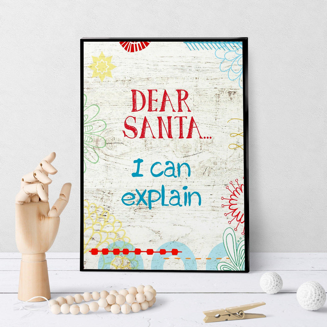 1016 Santa I Can Explain Art - deloresartcanada