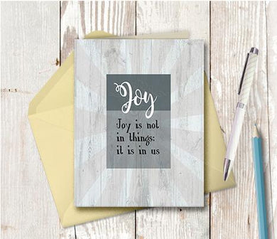 1017 Joy Is In Us Note Card