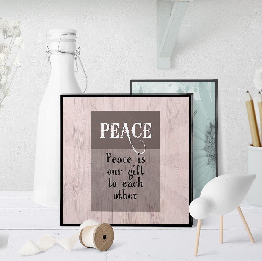 1018 Peace Is Our Gift To Each Other Art - deloresartcanada