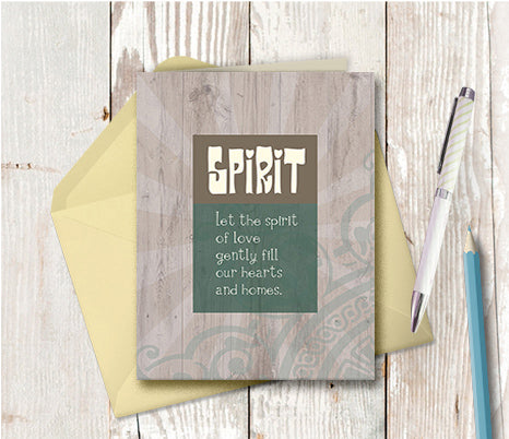 1019 Spirit Christmas Card by Deloresart