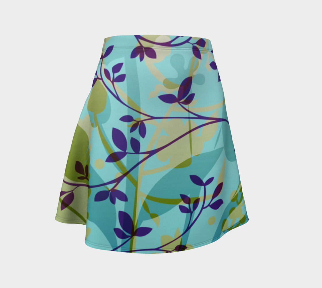Fanciful Forest Flare Skirt by Deloresart
