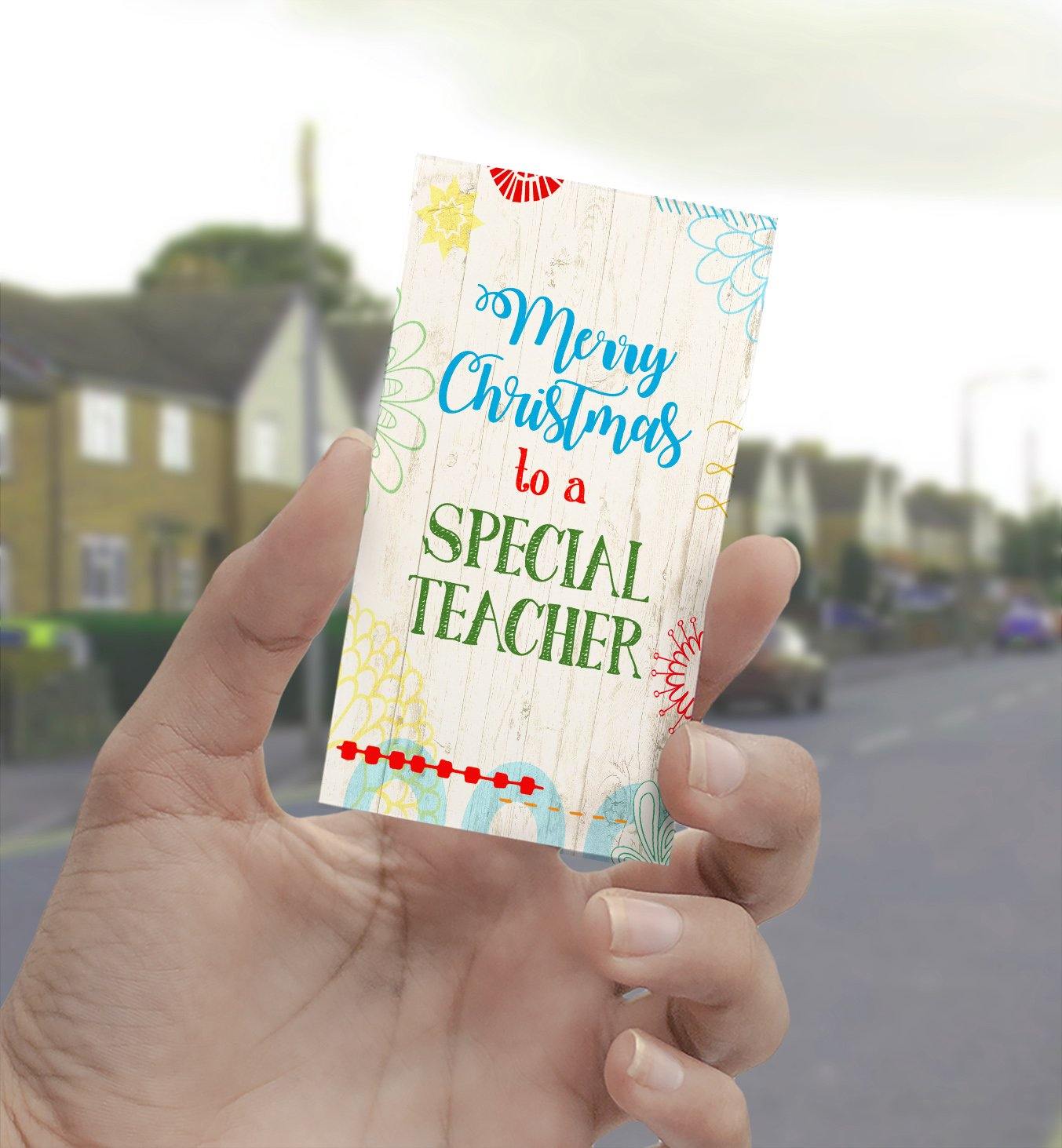 1050 Special Teacher Christmas Art - deloresartcanada