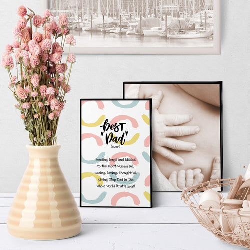 1077 Best Step Dad Ever Art - deloresartcanada