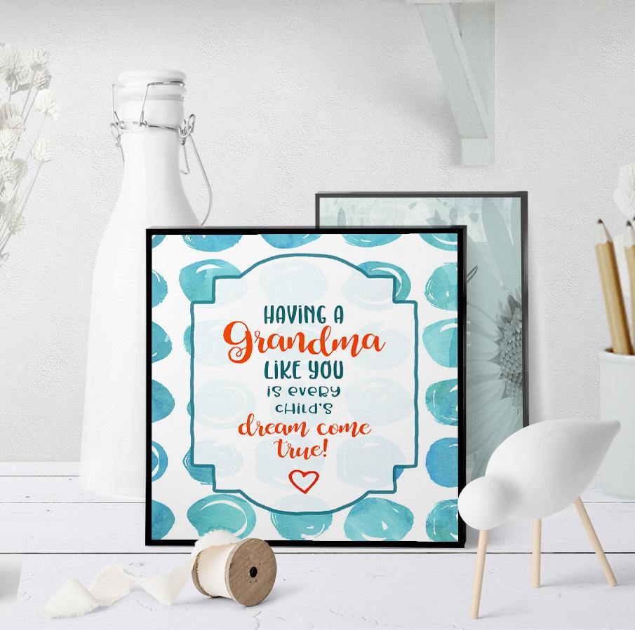 1081 Dream Come True Grandma Art - deloresartcanada