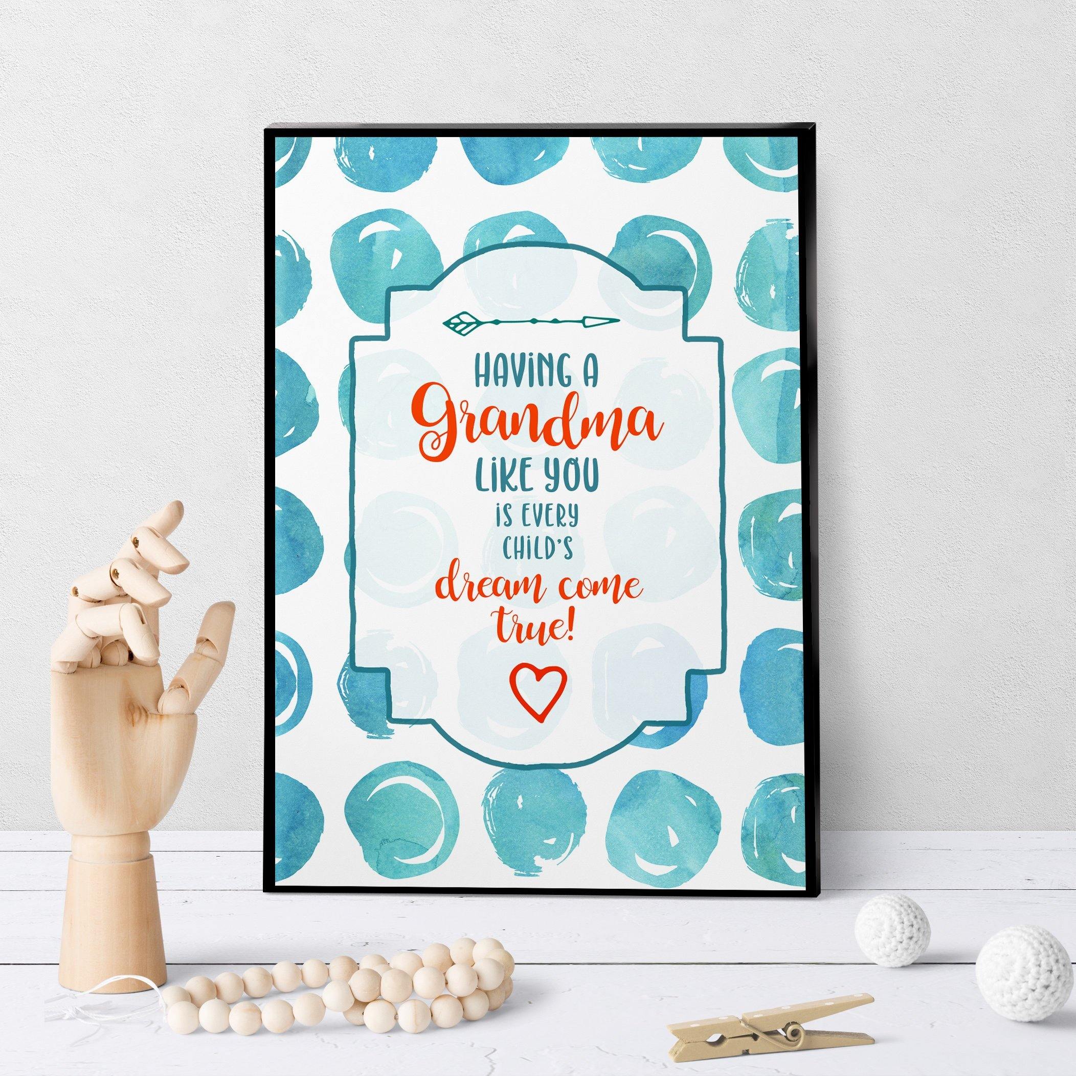 1081 Dream Come True Grandma Art - deloresartcanada