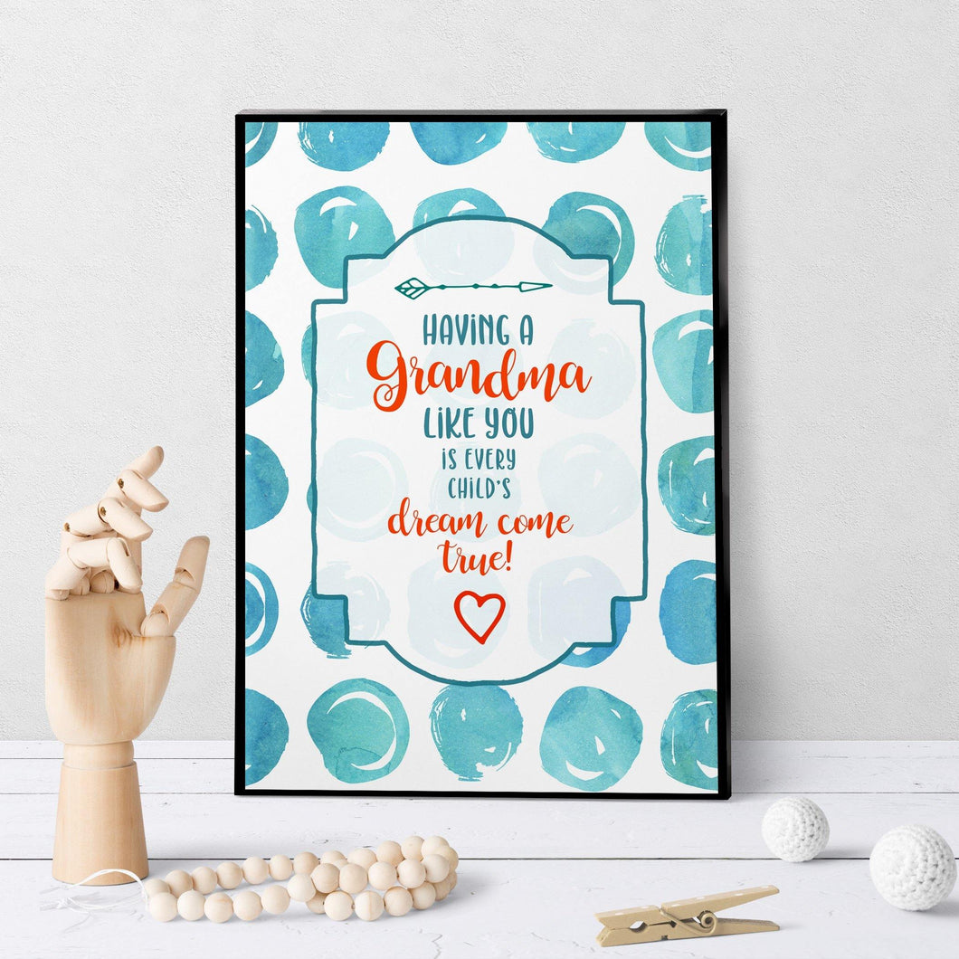 1081 Dream Come True Grandma Art - deloresartcanada