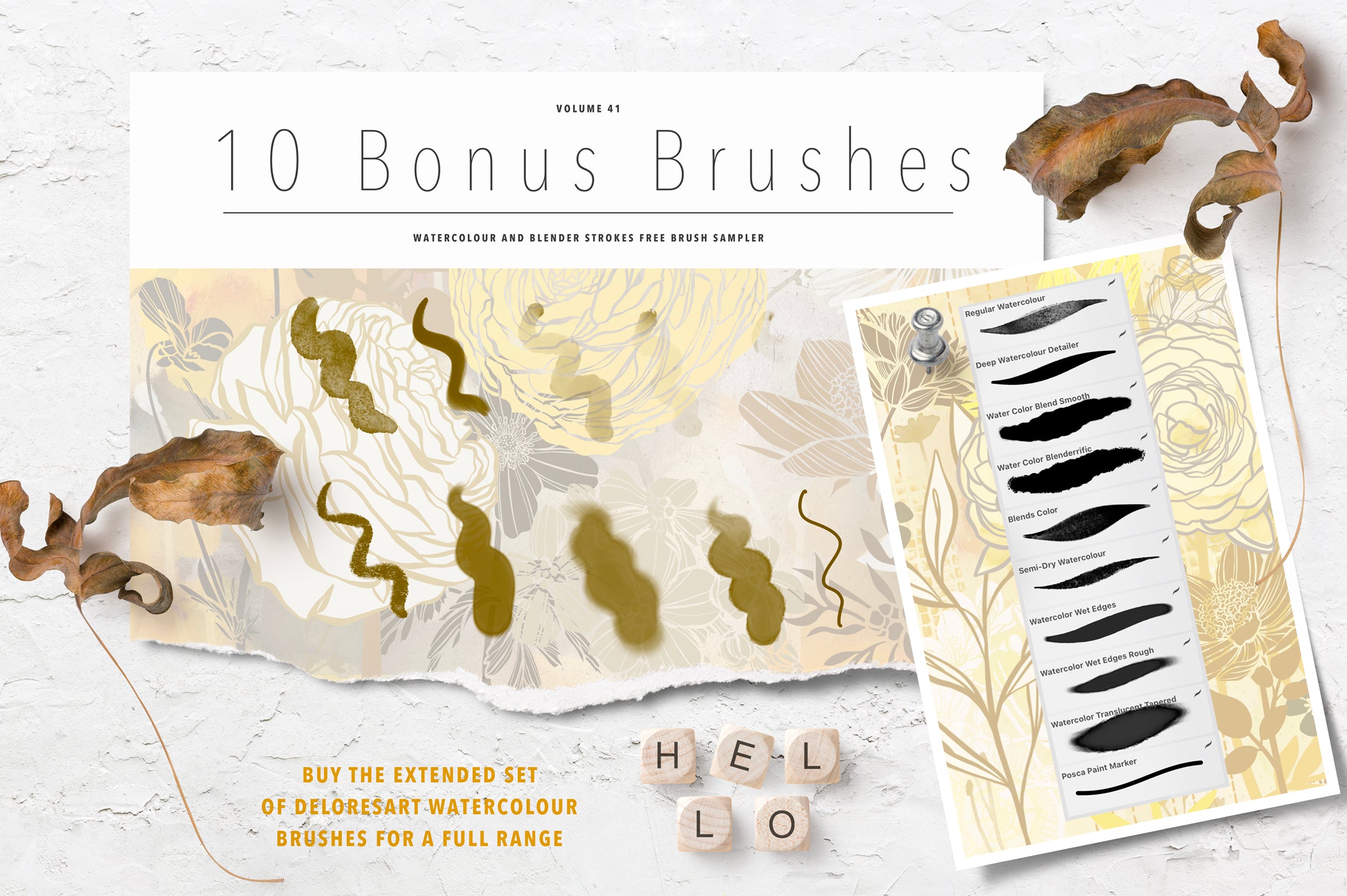 Volume 041 - Procreate Floral Brush Stamps 7