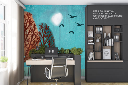 Volume 037 - Stylized Trees and Shrubs for Procreate - deloresartcanada