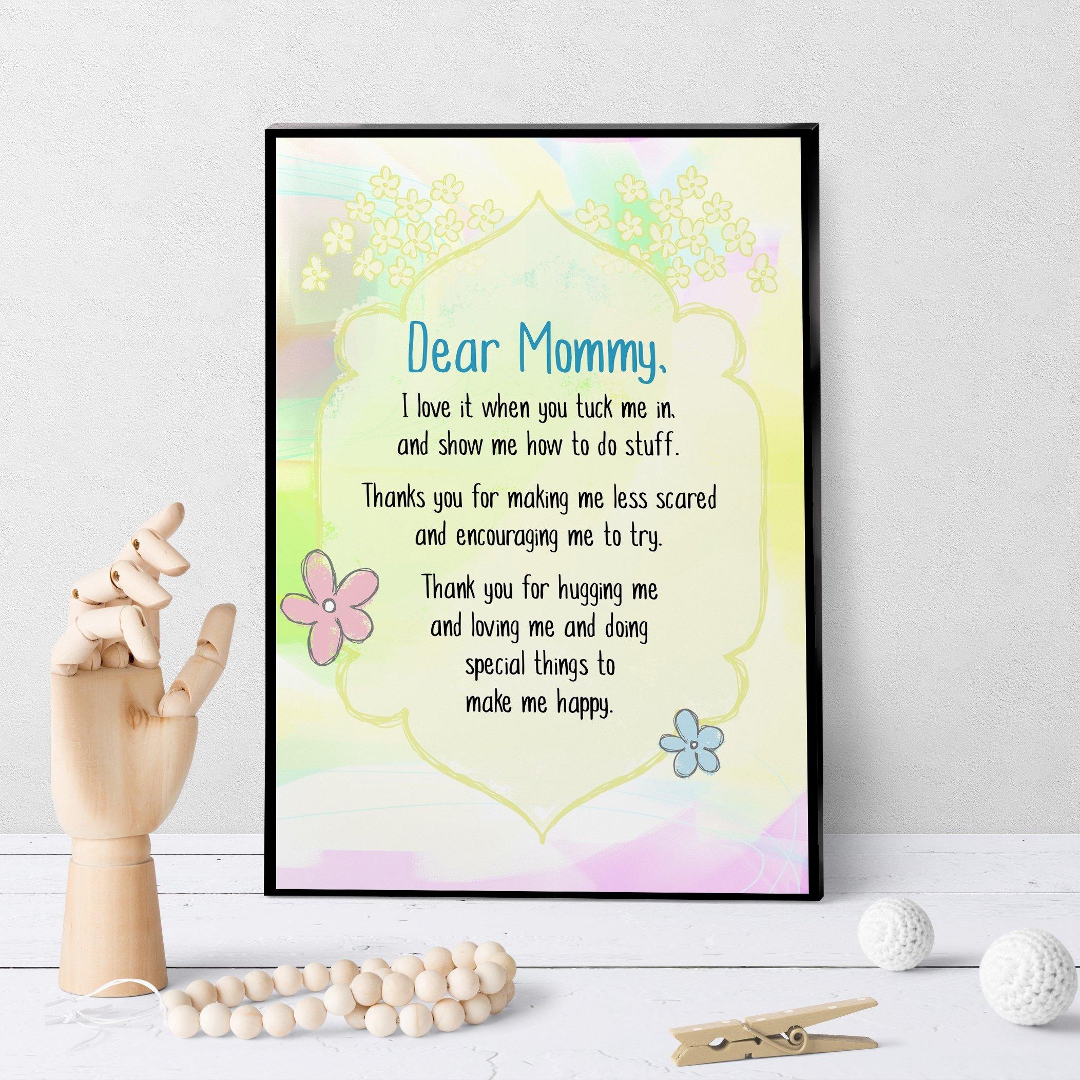 1130 Dear Mommy Art - deloresartcanada