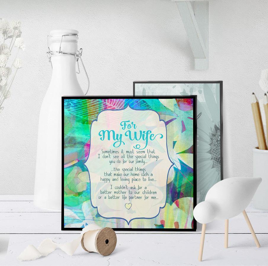 1133 For My Wife Special Things You Do Art - deloresartcanada