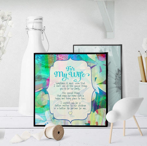 1133 For My Wife Special Things You Do Art - deloresartcanada