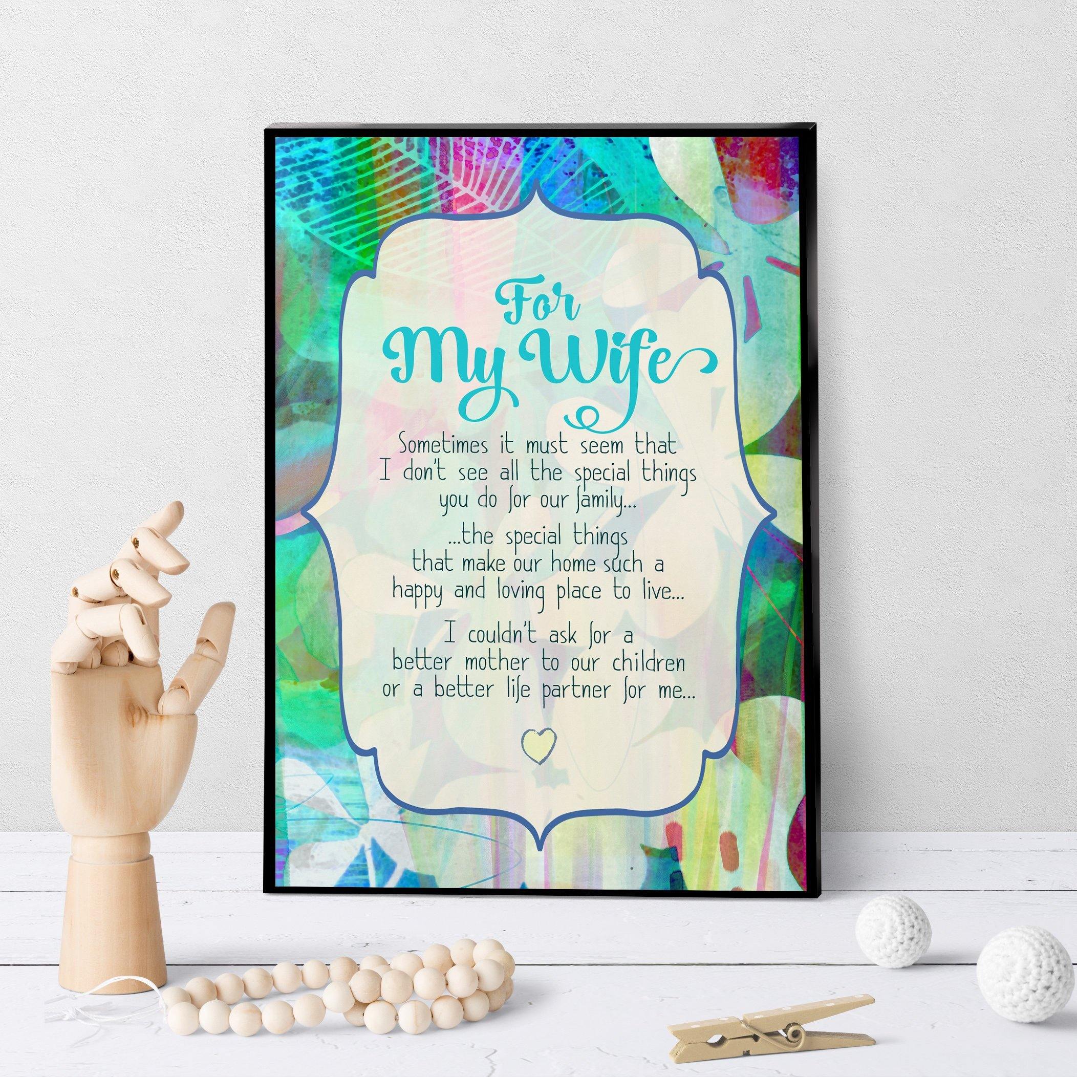 1133 For My Wife Special Things You Do Art - deloresartcanada