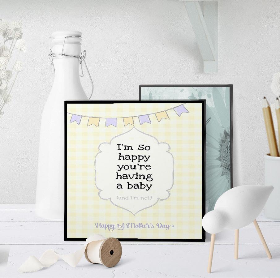 1135 So Happy You're Having A Baby Art - deloresartcanada