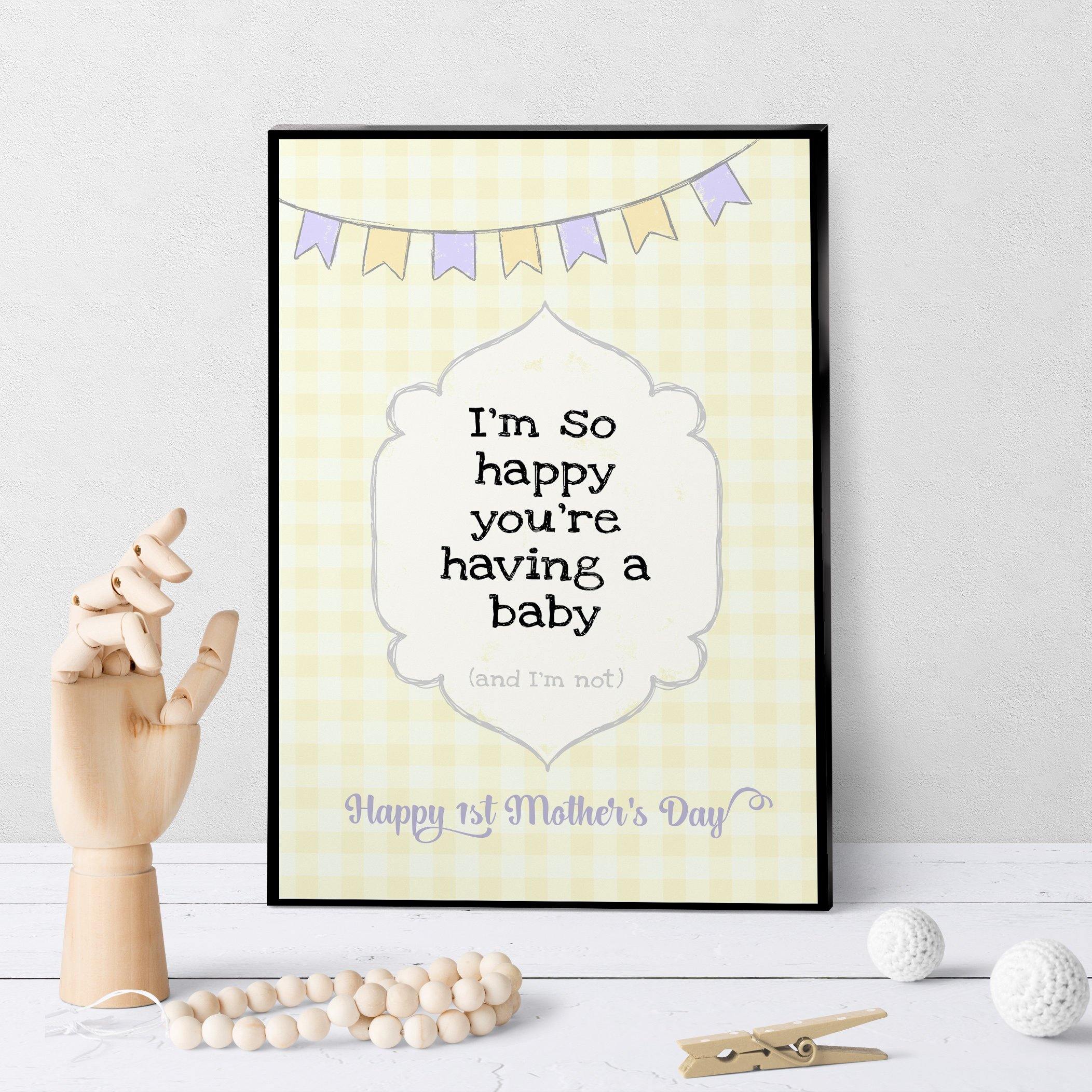 1135 So Happy You're Having A Baby Art - deloresartcanada