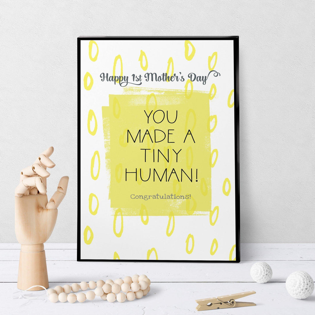 1136 You Made A Tiny Human Art - deloresartcanada