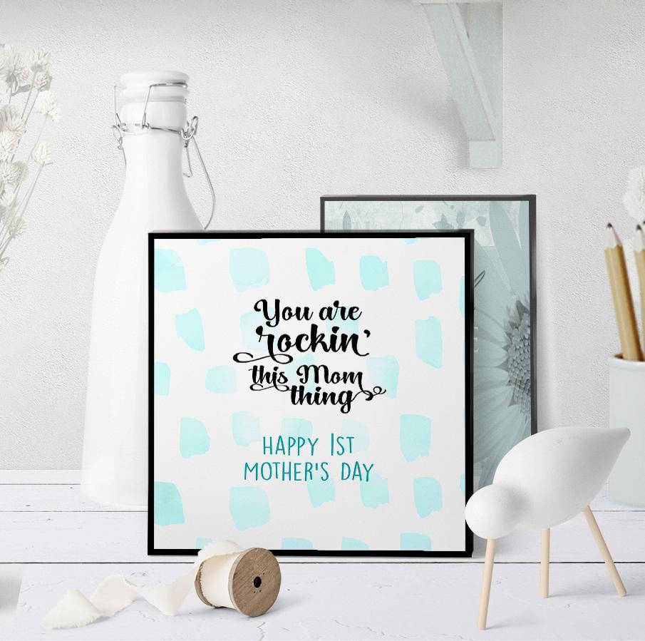 1138 You're Rockin' This New Mom Thing Art - deloresartcanada