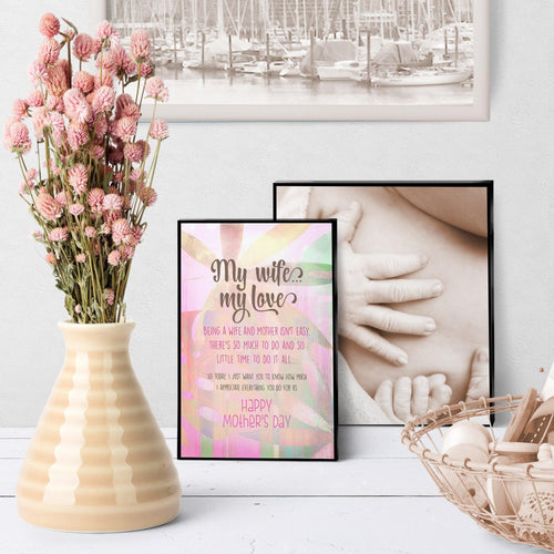1145 My Wife, My Love Mother's Day Art - deloresartcanada
