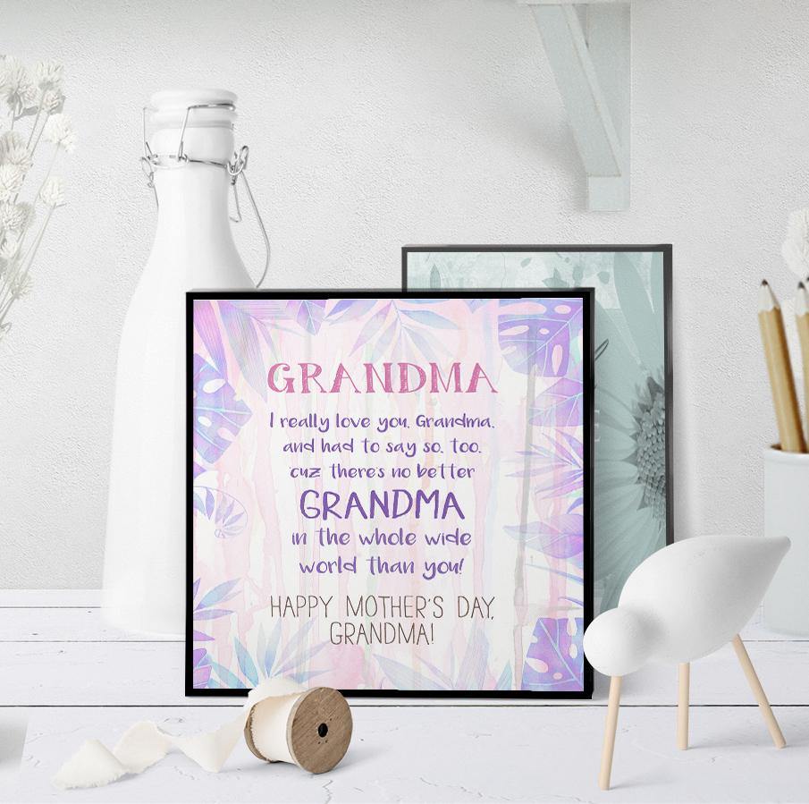 1147 World's Best Grandma Mother's Day Art - deloresartcanada