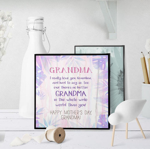 1147 World's Best Grandma Mother's Day Art - deloresartcanada