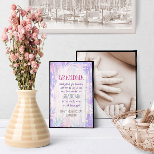1147 World's Best Grandma Mother's Day Art - deloresartcanada