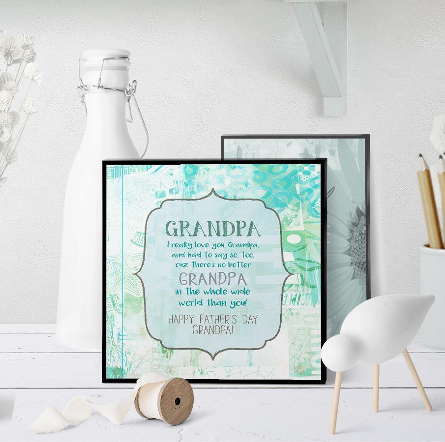 1148 World's Best Grandpa Father's Day Art - deloresartcanada