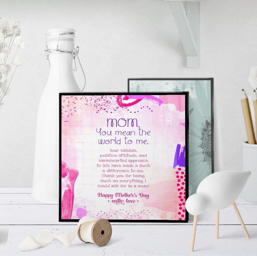 1152 Mother's Day Kind And Positive Art - deloresartcanada