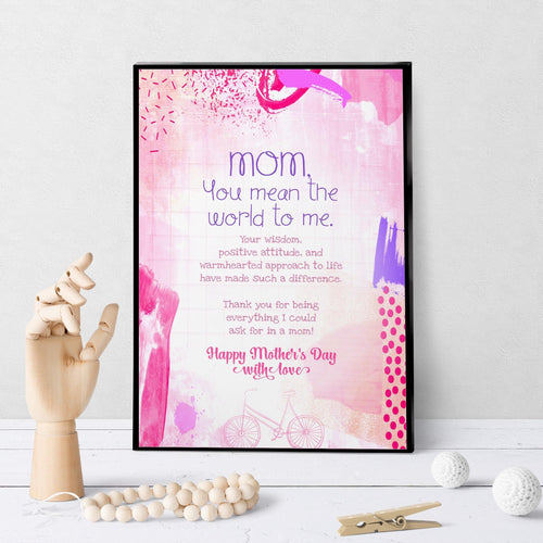1152 Mother's Day Kind And Positive Art - deloresartcanada