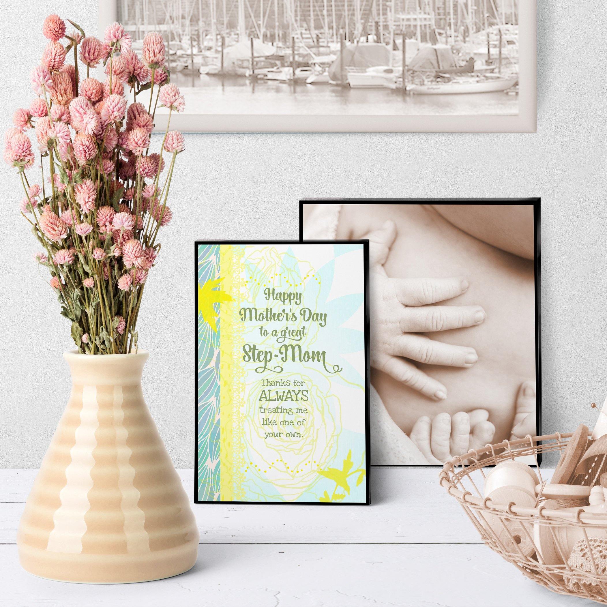 1153 Mother's Day Kind And Positive Step Mom Art - deloresartcanada