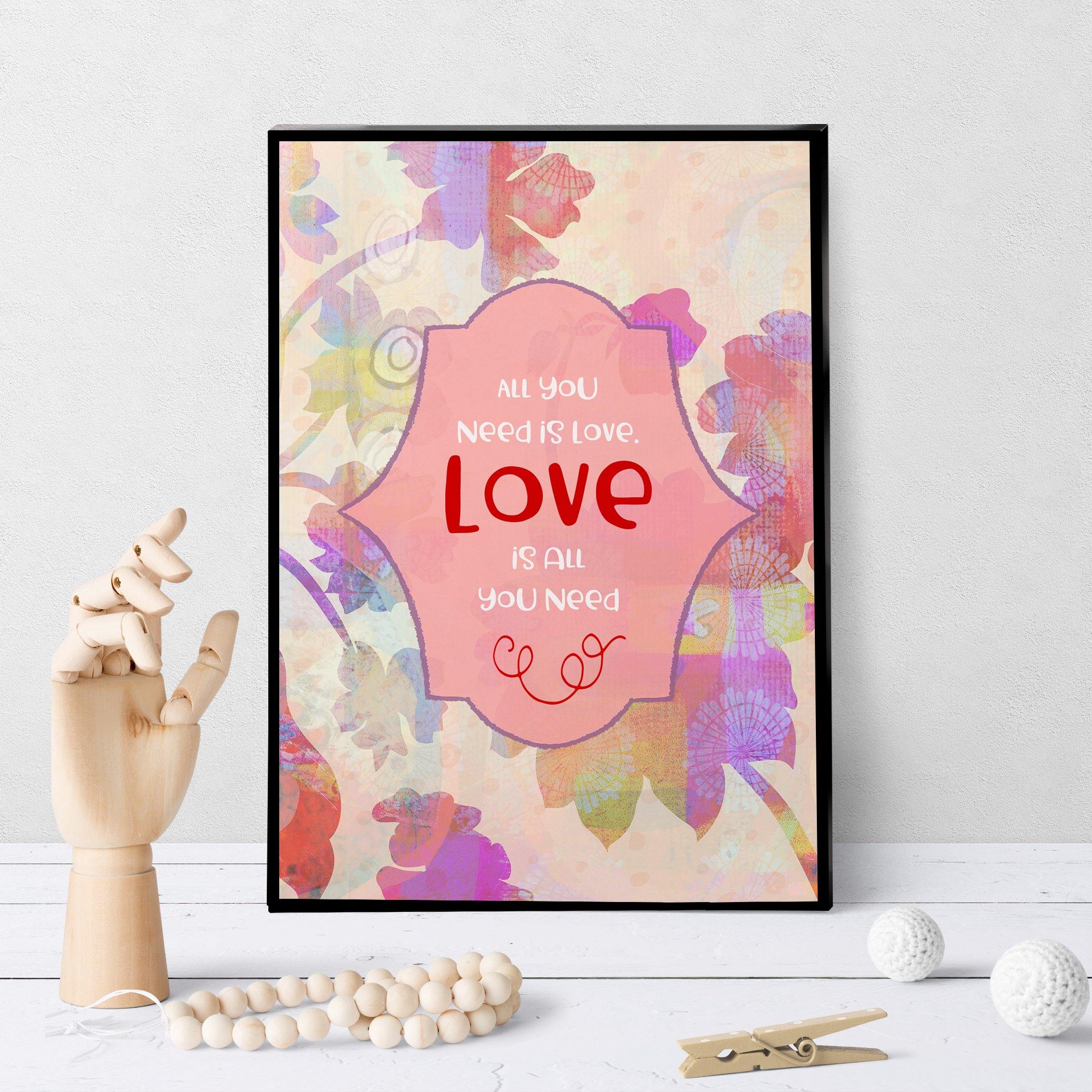1154 All You Need Is Love V2 Art - deloresartcanada