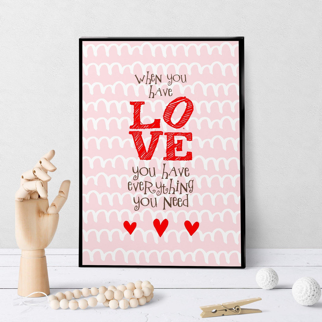 1157 When You Have Love V2 Art - deloresartcanada